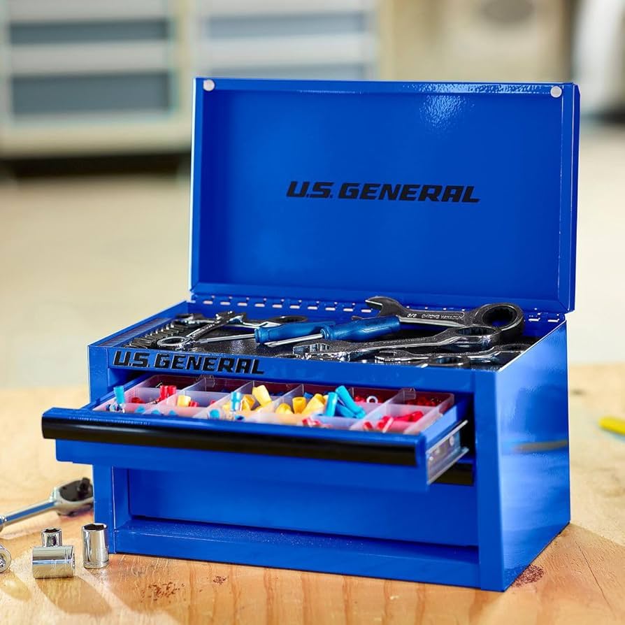 U.S. GENERAL Mini Steel Tool Box
