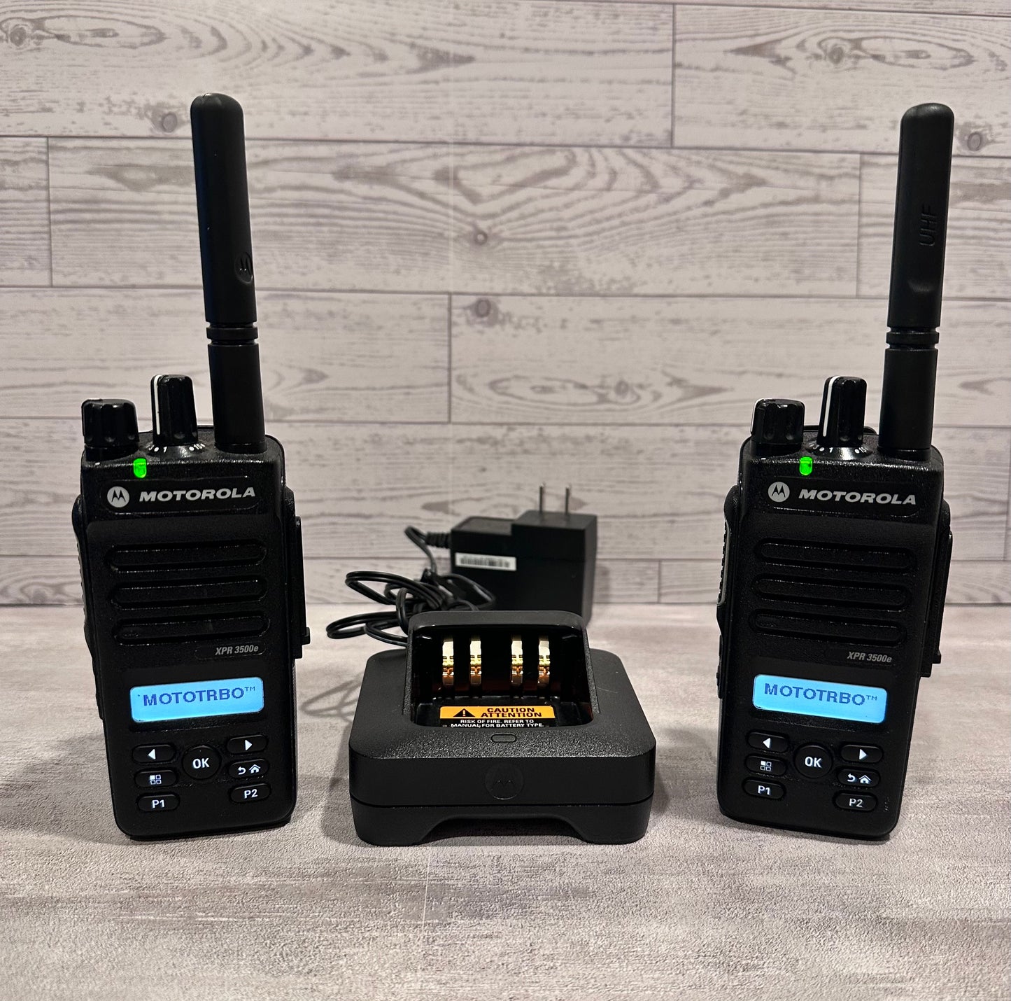 Lot of 2 Motorola Xpr 3500e UHF Combo Pack, Excellent Pre-Owned Radios Like New, No Signs of Use
