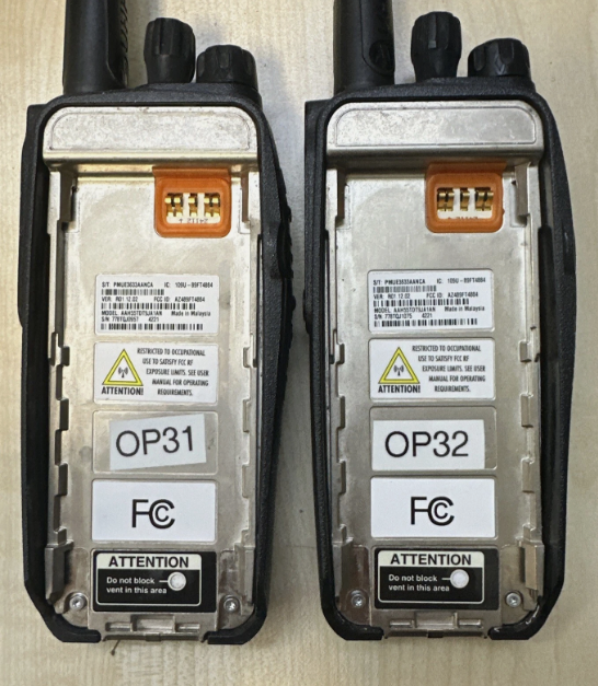 Lot of 2 Motorola Xpr 6100 Uhf Radios Pre-Owned Tested & Working Condition